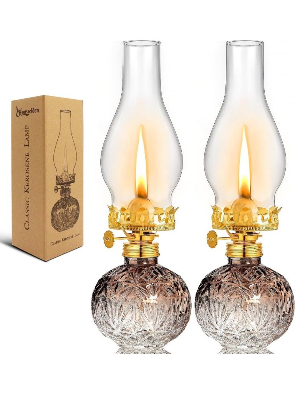 Vintage Kerosene Oil Lantern - Classic Hurricane Style Home Decor Light